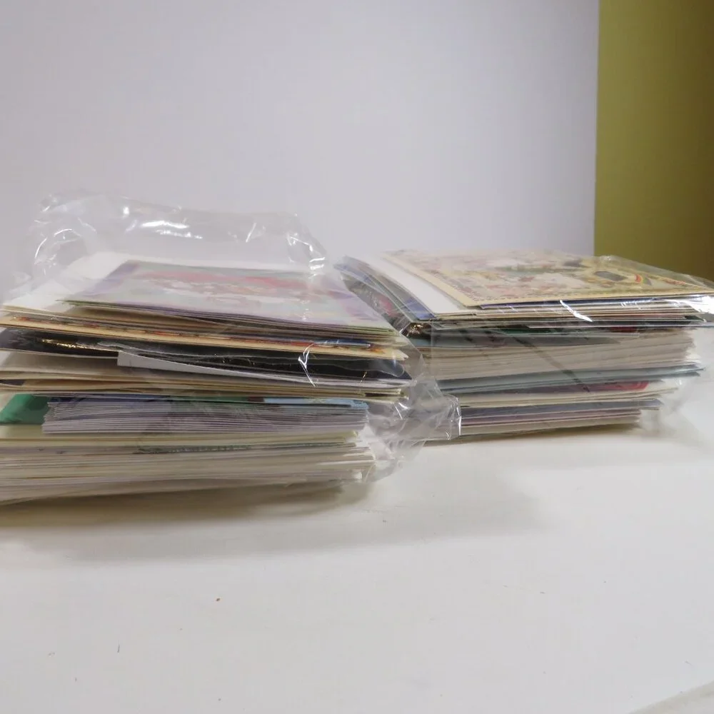 CHRISTMAS - WINTER Greeting Cards (Used) and other Craft Items MIXTURE